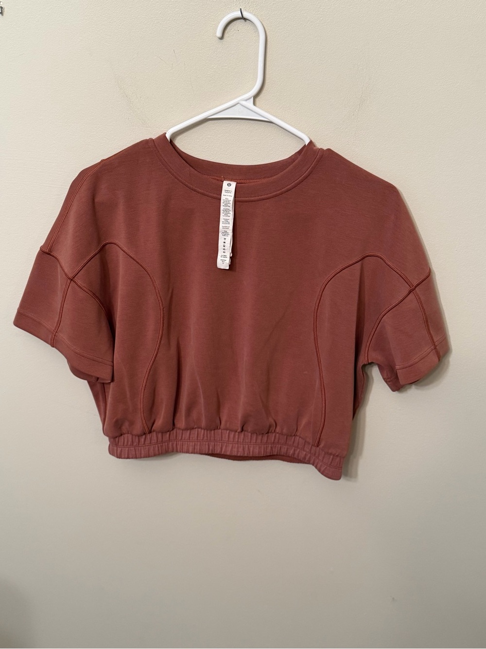Lululemon Gathered Waist Softstreme size 8 in ancient copper